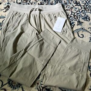 NWT Athleta Trekkie North Joggers Light Tan - Brand new!!